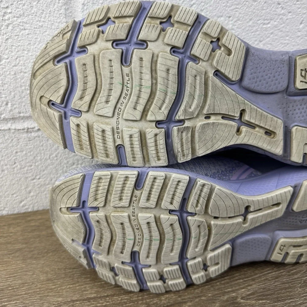 Brooks Ghost 14 Womens Size 10B Purple Running Shoes Sneakers 1203561B566‎